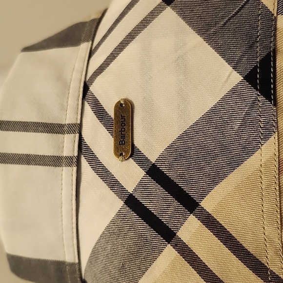 BARBOUR Plaid Cotton Top Shirt Size 10 - Picture 5 of 10